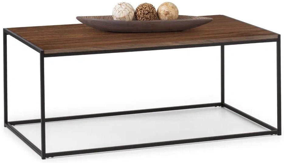 Tribeca Metal Frame Coffee Table - Julian Bowen