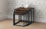 Tribeca Metal Frame Nest of 3 Tables - Julian Bowen