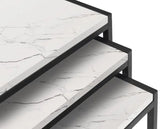 Tribeca Metal Frame Nest of 3 Tables - Julian Bowen