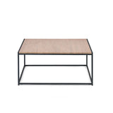 Tribeca Metal Frame Square Coffee Table - Julian Bowen