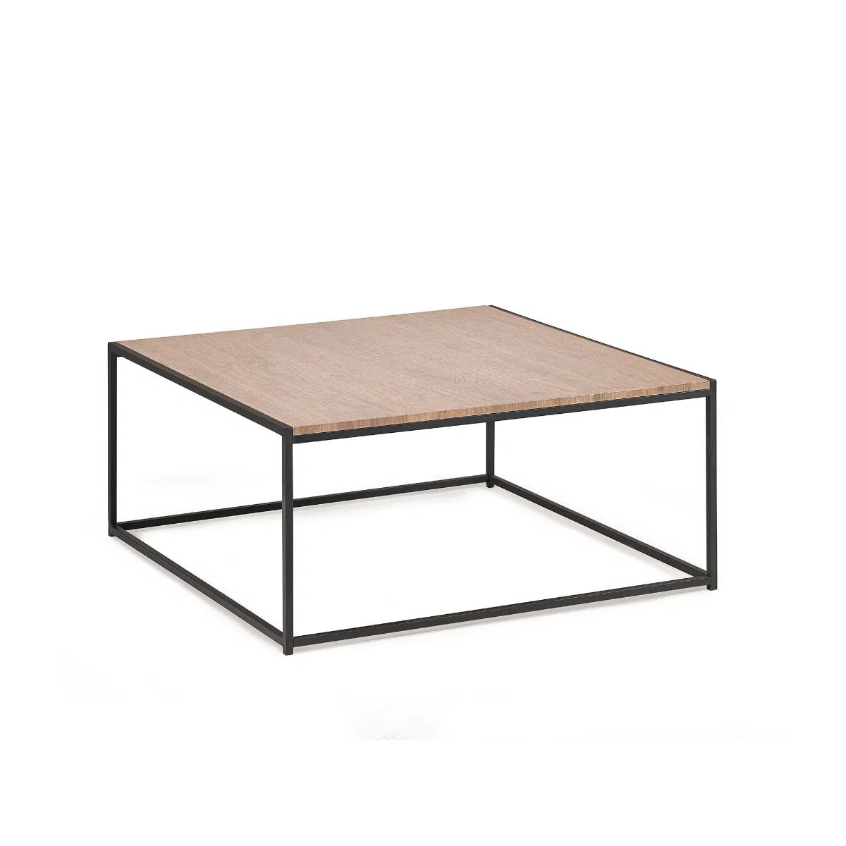 Tribeca Metal Frame Square Coffee Table - Julian Bowen