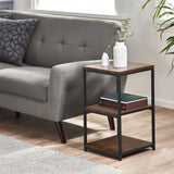 Tribeca Narrow Metal Frame Side Table - Julian Bowen