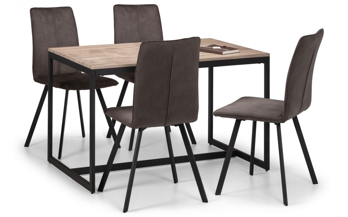 Tribeca Dining Set with 4 Monroe Chairs