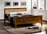 Turin Wooden High Foot End Bed Frame - Time Living