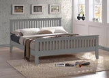Turin Wooden High Foot End Bed Frame - Time Living