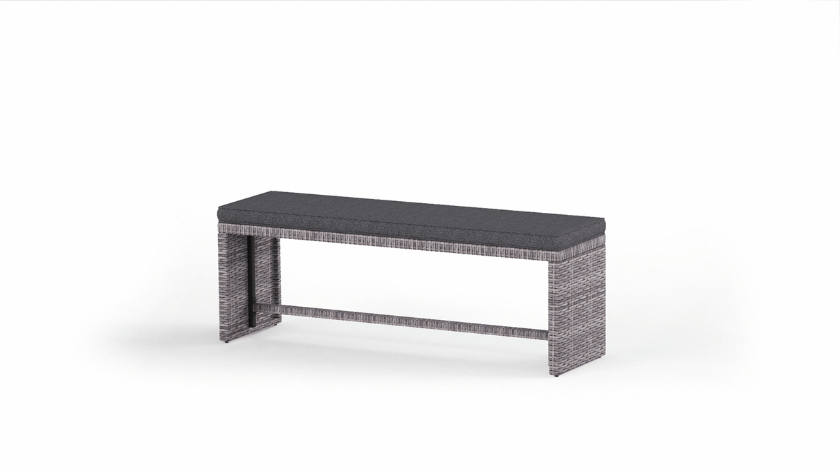 Two Tone Rattan Garden Corner Sofa Dining Set - TGC