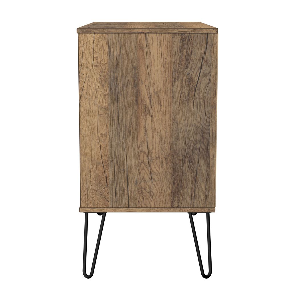 Harlequin 3 Drawer Chest with Black Hairpin Legs