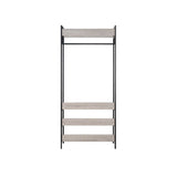 Alva Open Wardrobe with 2 Drawers 3 Piece Bedroom Set