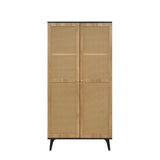 Manila Rattan 3 Piece Bedroom Set with 2 Door Wardrobe, Bedside Table & Chest of 3+2 Drawers
