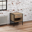 Urban Rustic Industrial 1 Drawer Bedside Table - Birlea
