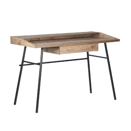 Urban Rustic Industrial 1 Drawer Office Desk - Birlea