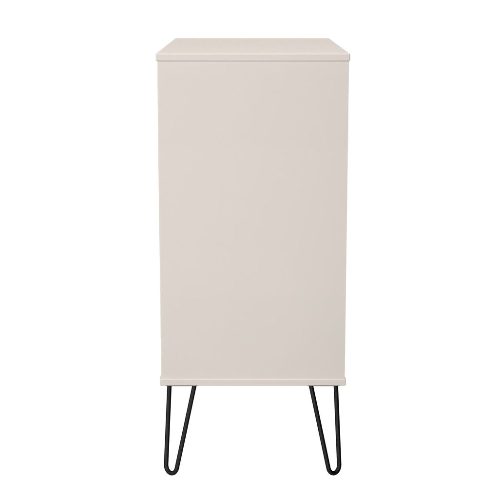 Harlequin 4 Drawer Chest with Black Hairpin Legs