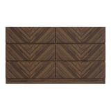 Catania Herringbone 6 Drawer Chest