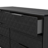 Harlequin 6 Drawer Chest with Black Hairpin Legs