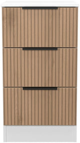 Java 3 Drawer Bedside Table