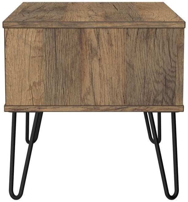 Harlequin 1 Drawer Midi Chest with Black Hairpin Legs