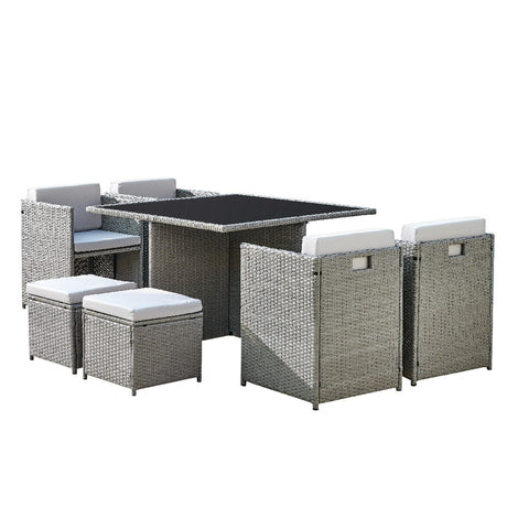 Venice 9 Piece Rattan Garden Set - TGC