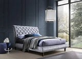 Venice Crushed Velvet Chesterfield Bed Frame - Time Living