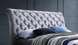 Venice Crushed Velvet Chesterfield Bed Frame - Time Living