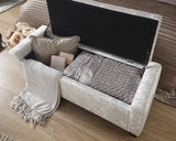 Verona Crushed Velvet Ottoman Bench