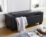 Verona Faux Leather Ottoman Bench