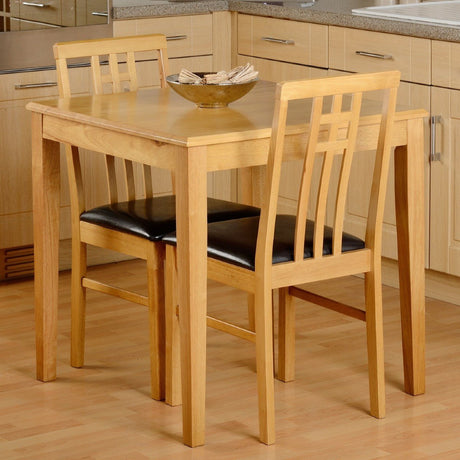 Vienna 2 Seater Dining Table Set with 2 Chairs - Seconique