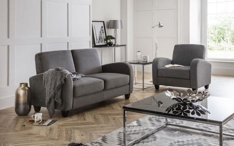 Vivo Chenille Fabric Armchair - Julian Bowen