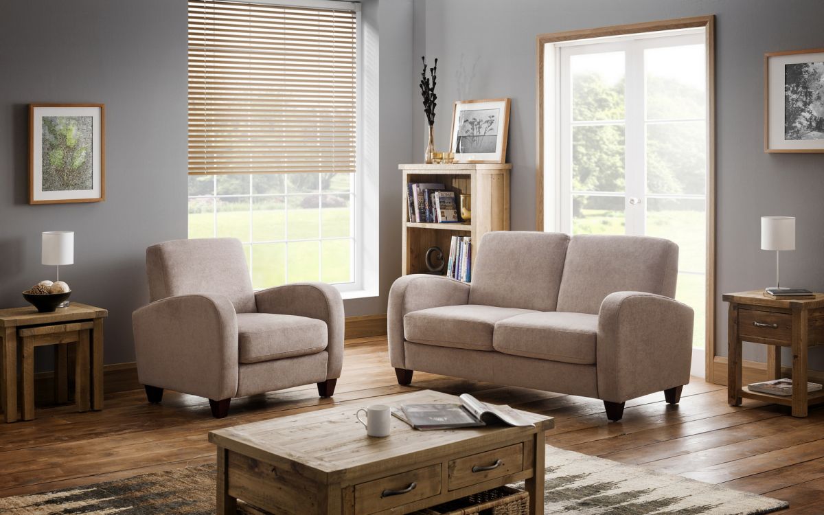 Vivo Chenille Fabric Armchair - Julian Bowen