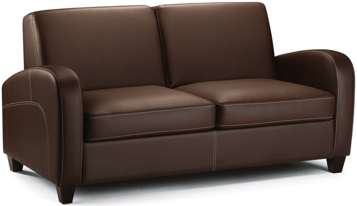 Vivo Faux Leather Sofa Bed - Julian Bowen