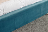 Pettine Velvet Ottoman Bed