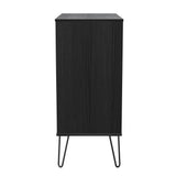 Harlequin 4 Drawer Chest with Black Hairpin Legs