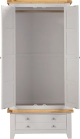Windsor 2 Door 1 Drawer Wardrobe - Seconique