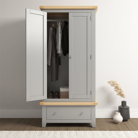 Windsor 2 Door 1 Drawer Wardrobe - Seconique