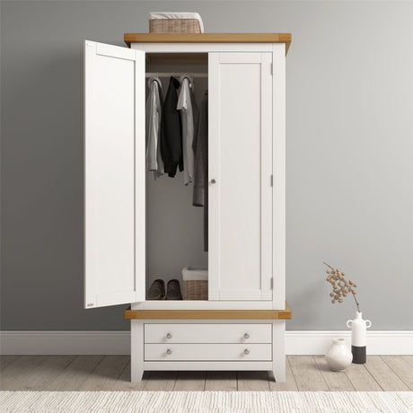 Windsor 2 Door 1 Drawer Wardrobe - Seconique