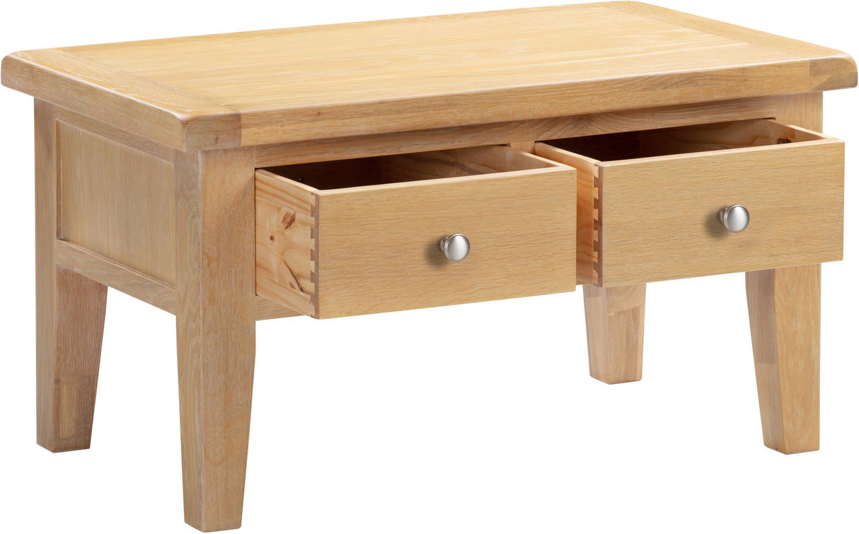 Windsor 2 Drawer Coffee Table - Seconique