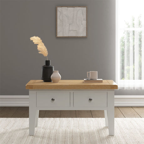 Windsor 2 Drawer Coffee Table - Seconique