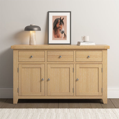Windsor 3 Door 3 Drawer Sideboard - Seconique