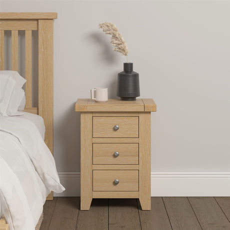 Windsor 3 Drawer Bedside - Seconique