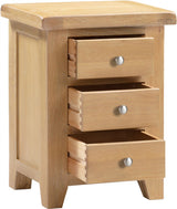 Windsor 3 Drawer Bedside - Seconique