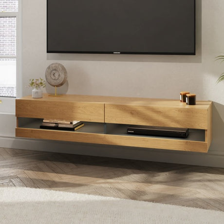 Leon 150cm Wall TV Unit with LED Lighting