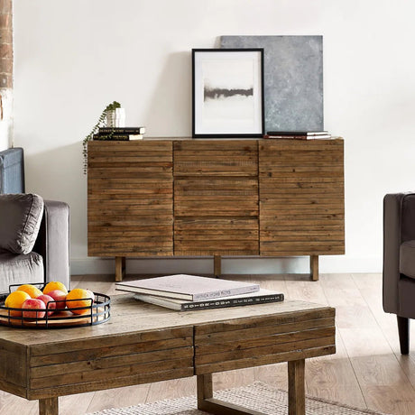 Woburn 2 Door 3 Drawer Reclaimed Wood Sideboard - Julian Bowen