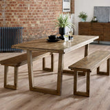 Woburn Reclaimed Wood Dining Table - Julian Bowen