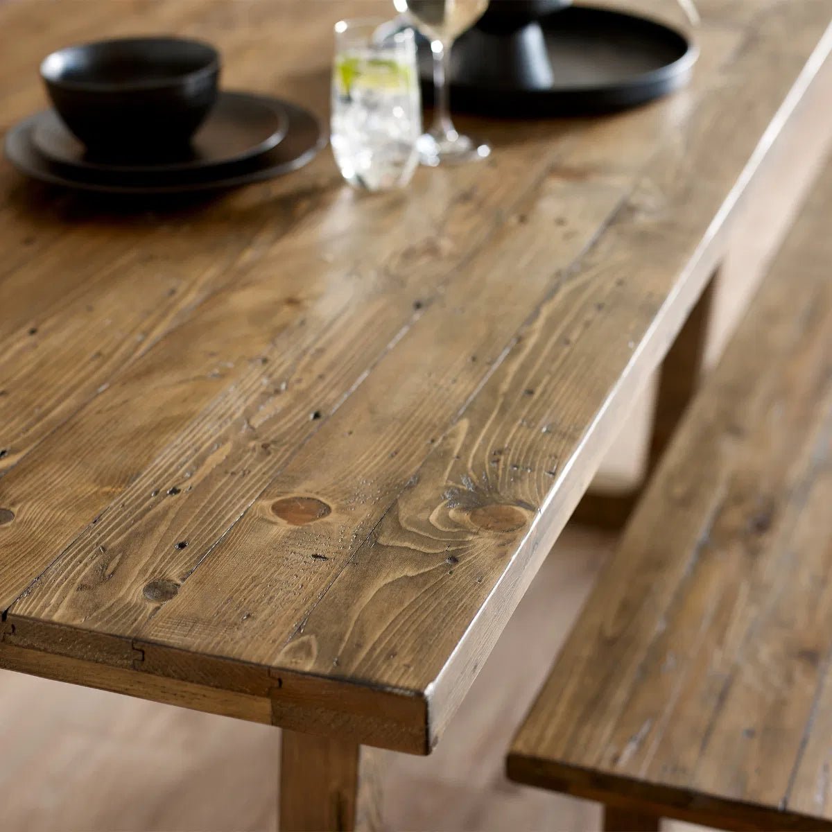 Woburn Reclaimed Wood Dining Table - Julian Bowen