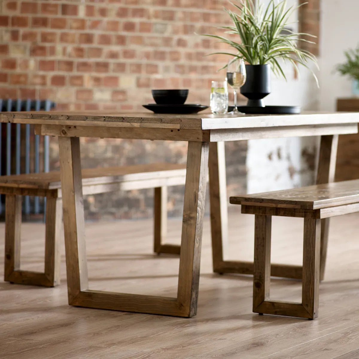 Woburn Reclaimed Wood Dining Table - Julian Bowen