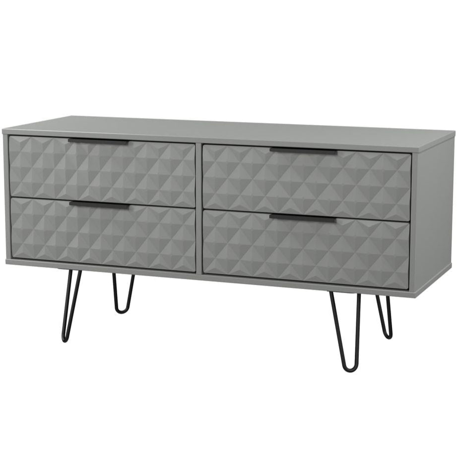 Harlequin 4 Drawer Bed Box with Black Hairpin Legs