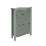 Garrucha Sage Green 2 Door 1 Drawer Shoe Cabinet