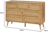 Manila Rattan 7 Drawer Chest