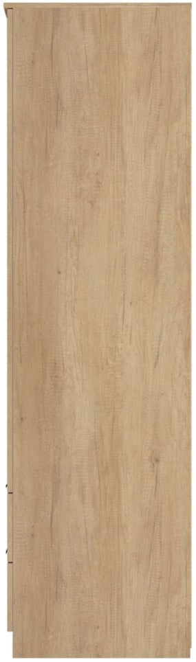 Java Mirrored 2 Drawer 2 Door Double Wardrobe