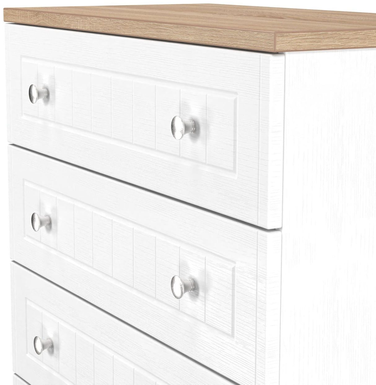 Vienna 4 Drawer Chest with Oak Top