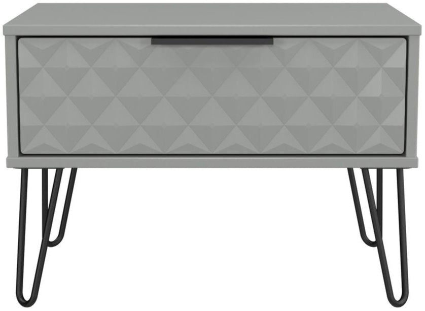Harlequin 1 Drawer Midi Chest with Black Hairpin Legs